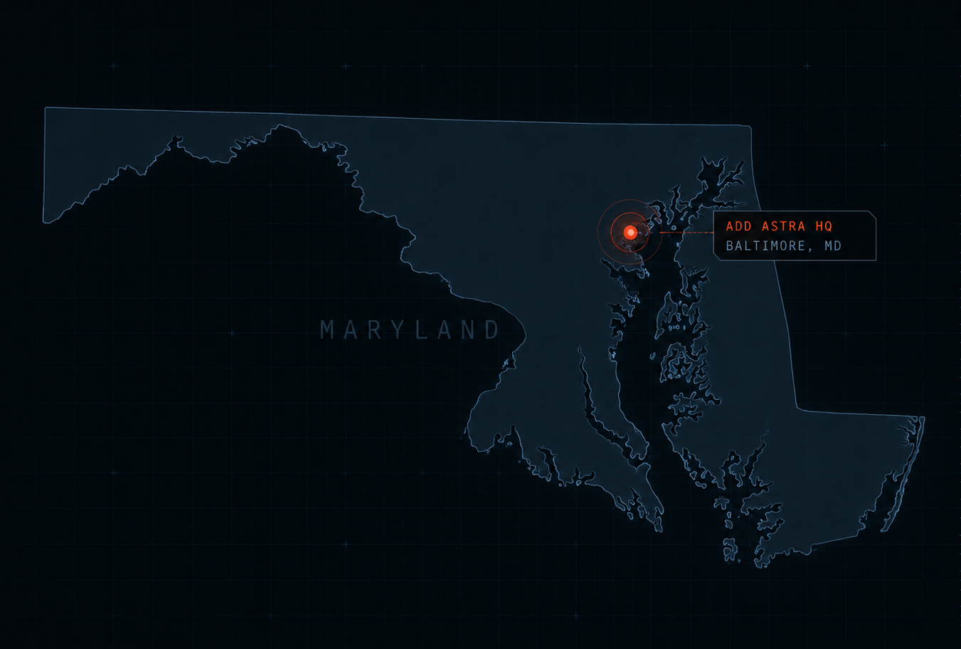 Maryland location map